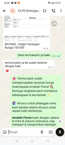 Testimonial Papan Bunga jatinegara