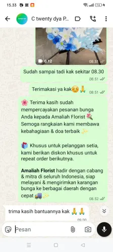 Testimonial Standing Flower jatinegara